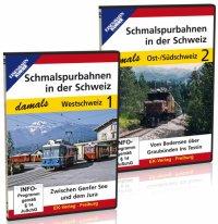Schmalspurbahnen in der Schweiz - damals, Teil 1+2, 2 DVD-Video