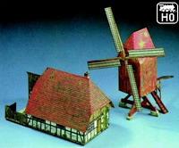 Windmühle mit Bauernhaus (1:87)